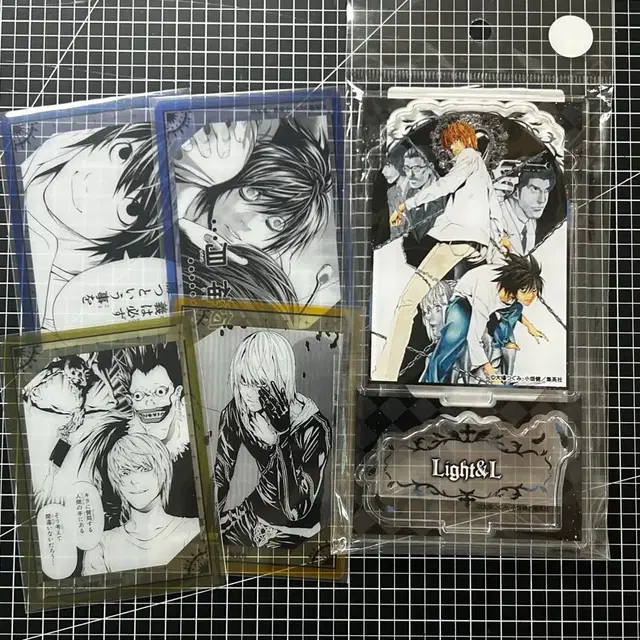 일괄 처분) 데스노트 야가미 라이토 엘 아크릴 스탠드 디오라마 후아보카