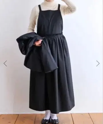 Gauze# 에이프런 원피스