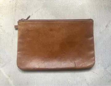 가죽 얇은 타입 클러치백 세련된 초박형 소품함 앤티크 60년대 구제 의류