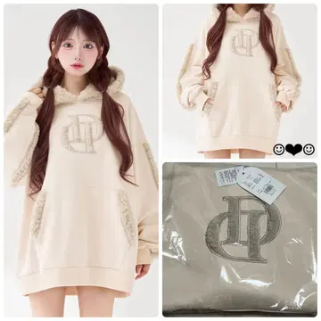 Darich DD 보아 후드티 아이보리