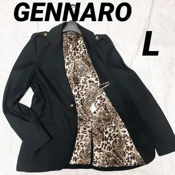 GENNARO 테일러드 자켓 레오파드 Y2K 펑크 시크 스타일 V