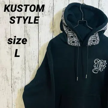 KUSTOM STYLE 커스텀스타일 후드티 후디 자수 로고