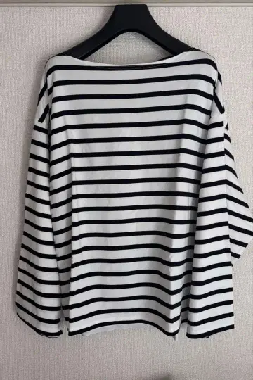 INTERIM 인테림 바스크 셔츠 하이퍼 빅 보더