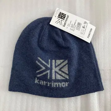 미사용 karrimor 울 로고 비니 니트 모자 Blue