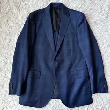 심플리시떼 영국 원단 마틴슨 테일러드 자켓 블루 체크