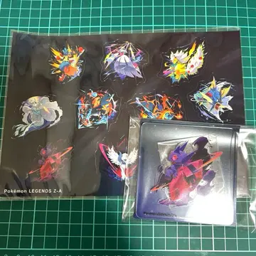 포켓몬 ZA 라쿠텐 북스 특전 스티커 아크릴 코스터 야밀