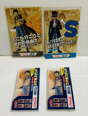 ONE PIECE x 코카콜라 스마트폰 스탠드 & 엽서 로우 사보