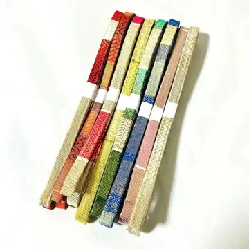 [ 중고 ] 순수 실크 허리띠 사 가 니 시키 8개 묶음 판매