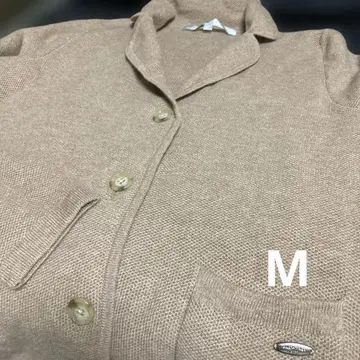 캐시미어 100% PLATINUM mei-mei 베이지 니트 자켓 M