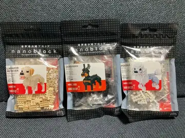 나노블록 강아지 3개 세트