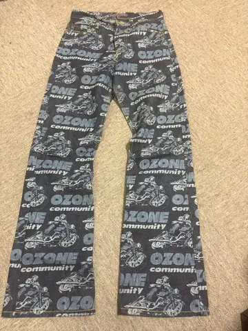 OZONE COMMUNITY 데님 플레어 팬츠