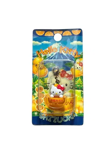 미개봉 키티 고토치 굿즈 시즈오카 한정 시즈오카 귤 지퍼 마스코트