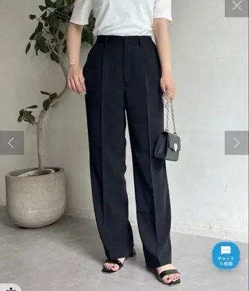 프로즈 베일 하이웨스트 슬림 스트레이트 턱 팬츠 사이즈 M