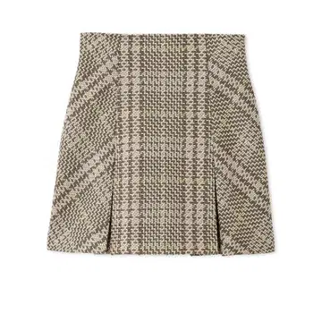 snidel Sustainable 로빙 체크 미니 스커트