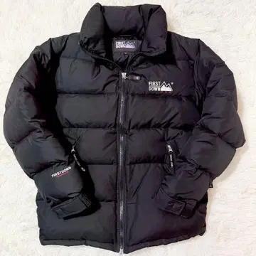레어 FIRST DOWN USA 육중한 다운 자켓 빅 사이즈 블랙