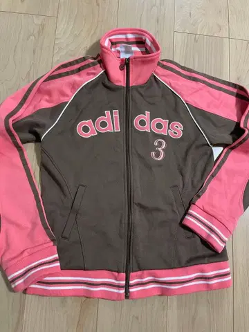 adidas 브라운 핑크 저지 M 사이즈
