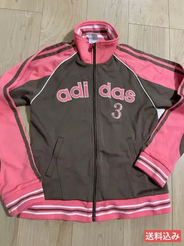 adidas 브라운 핑크 저지 S 사이즈