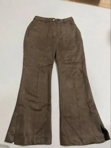 JEANASSIS 백라이크 플레어 팬츠 브라운 S 사이즈