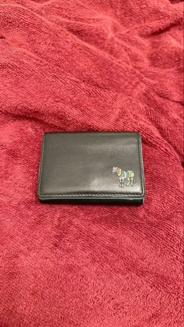 PS Paul Smith 스트라이프 말 자수 미니 지갑