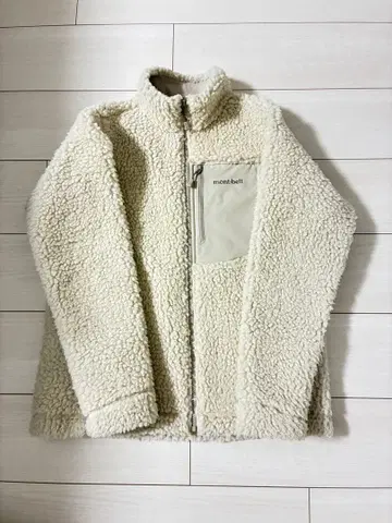 몽벨 플리스 자켓 화이트