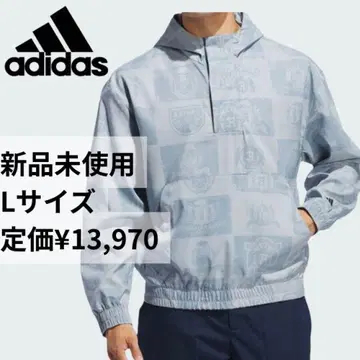 [ 미사용 새상품 ] 아디다스 골프 아노락 자켓 L 사이즈 블루