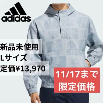 [ 미사용 새상품 ] 아디다스 골프 아노락 자켓 L 사이즈 블루