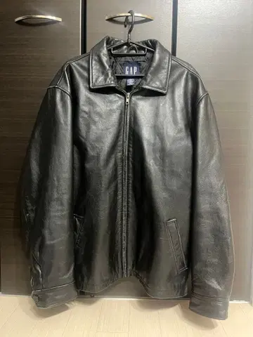 올드 GAP 블랙 가죽 자켓