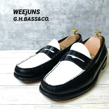 ghbass 로퍼 Weejun 화이트 블랙 페니 27.5 모건 클로드