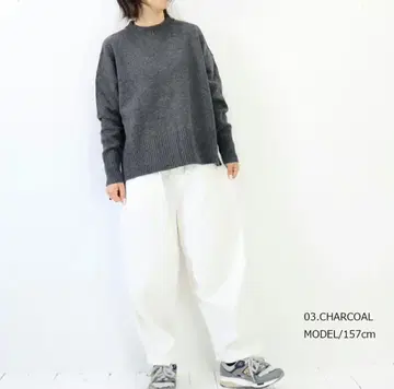 미사용 새상품 NARU 태즈매니안 램 코모도 니트 스웨터