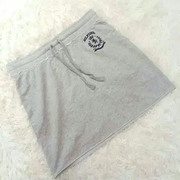 [ 타미힐피거 ] (XS) 맨투맨 미니 스커트 허리밴딩 로고