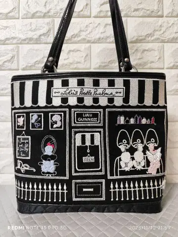 LULU GUINNESS 루루 기네스 토트백 자수