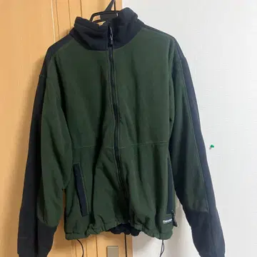 Cabela's 플리스 자켓 L TALL 그린 블랙