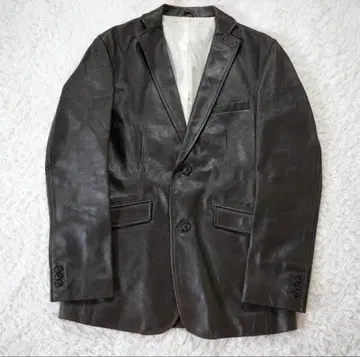 [ 새상품급 ] Dickies 디키즈 가죽 테일러드 자켓 M 브라운