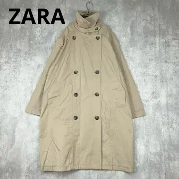 ZARA 자라 베이지 오버 사이즈 트렌치코트 더블 버튼 겨울