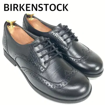 버켄스탁 라라미 로 윙팁 천연 가죽 슈즈 블랙 36