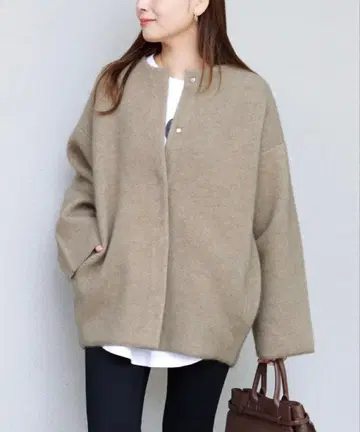 저널 스탠다드 더블 페이스 코쿤 가디건 니트 자켓