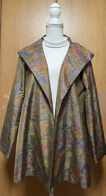 기모노 리메이크 오시마 후드 부착 자켓 L~LL 사이즈