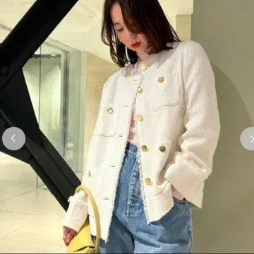 FRAY I.D 스프링 트위드 자켓