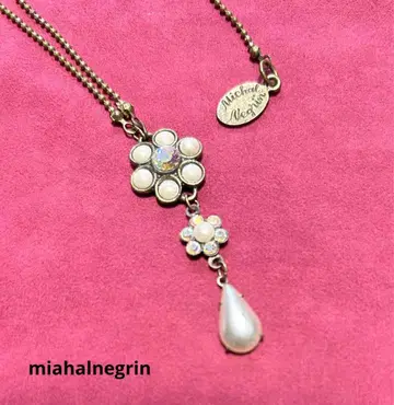 미하엘 네그린 miahalnegrin 플라워 모티브 목걸이