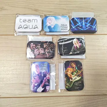 Aqua Timez 20th 온라인 복권 G상 오리지널 캔뱃지 전7종