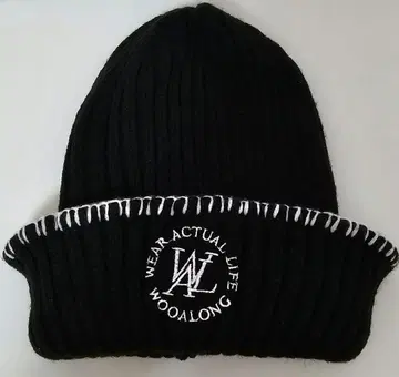 한국 브랜드 WOOALONG 우알롱 니트 모자 비니