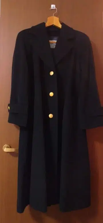 아쿠아 스큐텀 캐시미어 혼방 울 체스터 코트 A라인