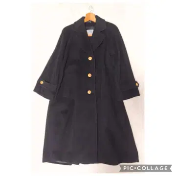 아쿠아 스큐텀 캐시미어 혼방 울 체스터 코트 A라인