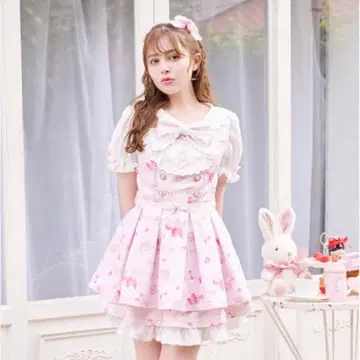 LIZLISA Creamy Berry 패턴 셋업 핑크