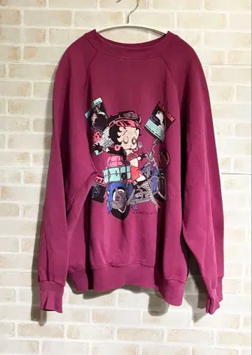 구제 의류 TULTEX BETTY 베티짱 맨투맨 XL