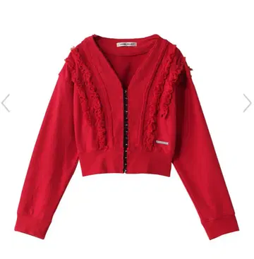 PRANK PROJECT 빨간색 프릴 가디건