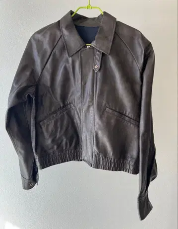 kastane 인조 가죽 숏 블루종