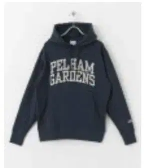 챔피온 PELHAM GARDENS 로고 후드티 네이비.