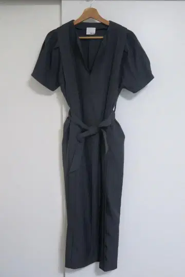 &g'aime 반팔 롱 원피스 그레이