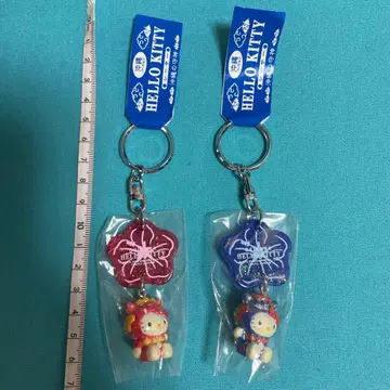 산리오 2000년 헬로키티 오키나와 시사 하이비스커스 키링